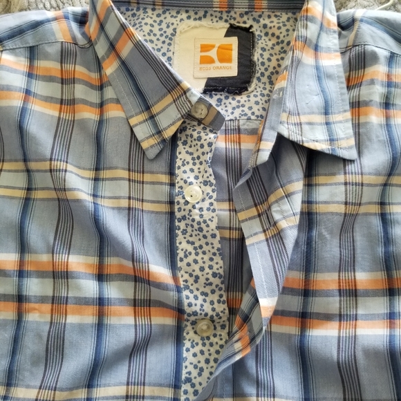 Hugo Boss Men's Orange Label Button Down Shirt Size L - Picture 3 of 7